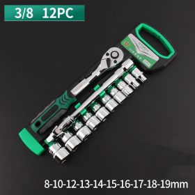 Socket Casing Ratchet Wrench Multi-function Car Repair Combination Set (Option: 3to8 12PC)