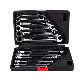 12PC Dual-purpose Ratchet Wrench Activity Auto Repair Tool (Option: 12PC movable head)