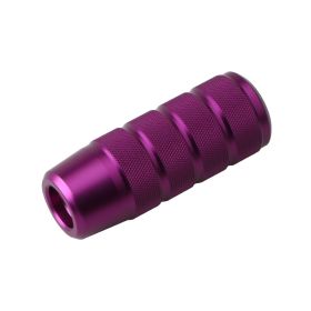 Metal Frosted Grilled Blue Colorful Gear Shift Head (Color: Purple)