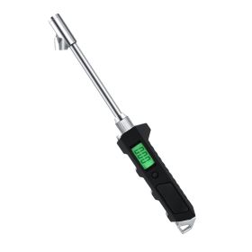 LCD Luminous Display Dual-head Digital Tire Pressure Gauge (Option: Black-Without lighting)