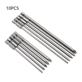 Pneumatic Electric Drill With Magnetic Single Head Cross Air Screwdriver (Option: 10pcs 150mmx3xPH1)