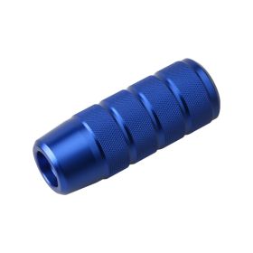 Metal Frosted Grilled Blue Colorful Gear Shift Head (Color: Blue)