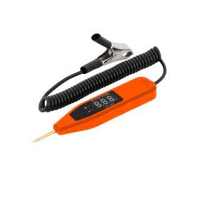 Line Detection Multi-function Vehicle Electrician Special Maintenance Digital Display LED Electric Pen (Color: Orange)